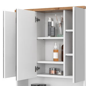 Vicco Specchio contenitore bagno Bianco 70 x 77.5 cm con 3 porte