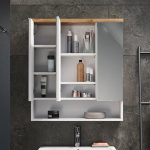 Vicco Specchio contenitore bagno Bianco 70 x 77.5 cm con 3 porte