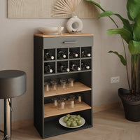 Vicco Portabottiglie Quercia dorata/antracite 60 x 106 cm