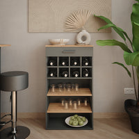 Vicco Portabottiglie Quercia dorata/antracite 60 x 106 cm