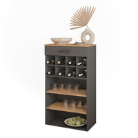 Vicco Portabottiglie Quercia dorata/antracite 60 x 106 cm