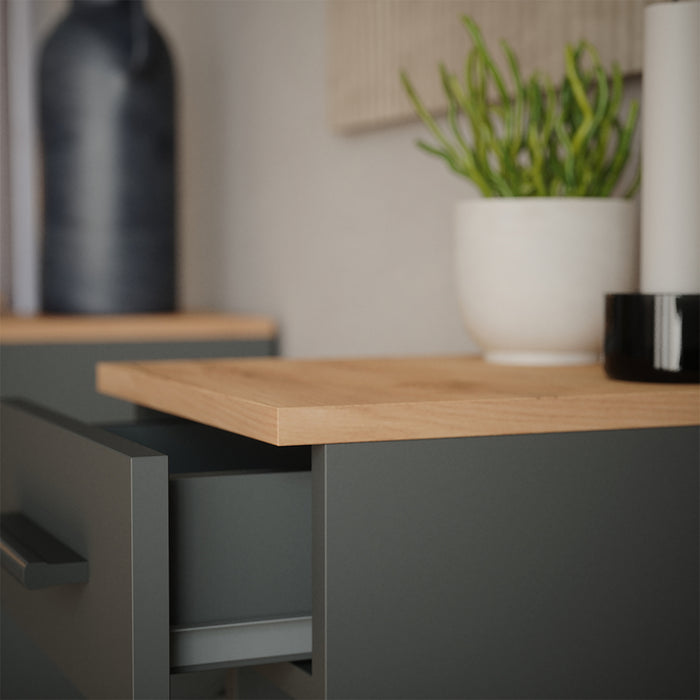 Vicco Portabottiglie Quercia dorata/antracite 30 x 106 cm