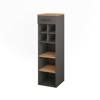 Vicco Portabottiglie Quercia dorata/antracite 30 x 106 cm