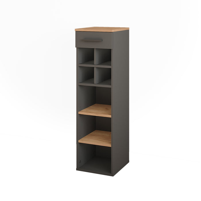 Vicco Portabottiglie Quercia dorata/antracite 30 x 106 cm