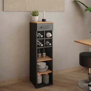 Vicco Portabottiglie Quercia dorata/antracite 30 x 106 cm