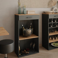 Vicco Portabottiglie Quercia dorata/antracite 60 x 106 cm