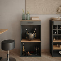 Vicco Portabottiglie Quercia dorata/antracite 60 x 106 cm