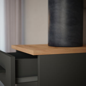 Vicco Portabottiglie Quercia dorata/antracite 30 x 106 cm