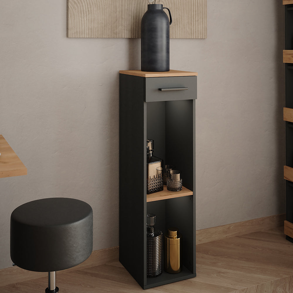 Vicco Portabottiglie Quercia dorata/antracite 30 x 106 cm