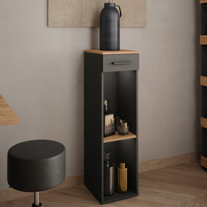 Vicco Portabottiglie Quercia dorata/antracite 30 x 106 cm