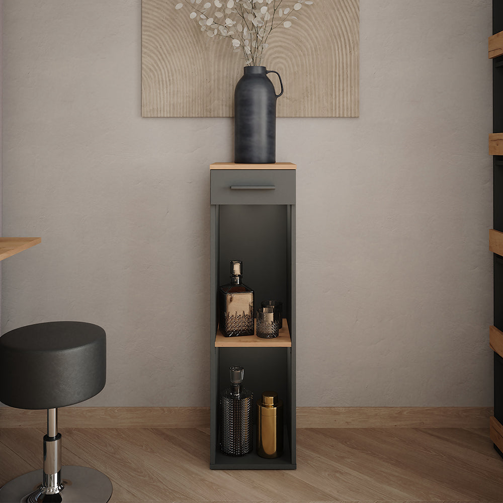 Vicco Portabottiglie Quercia dorata/antracite 30 x 106 cm