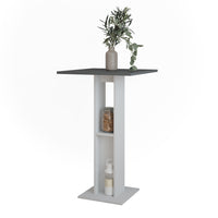 Vicco tavolo bar alto Bianco/antracite 65 x 65 cm Tavolo da bar