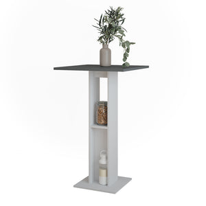 Vicco tavolo bar alto Bianco/antracite 65 x 65 cm Tavolo da bar