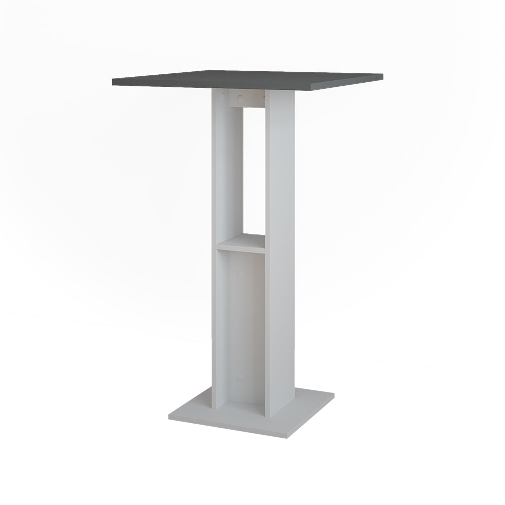 Vicco tavolo bar alto Bianco/antracite 65 x 65 cm Tavolo da bar