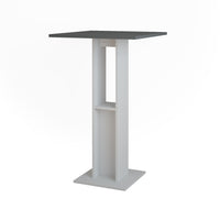 Vicco tavolo bar alto Bianco/antracite 65 x 65 cm Tavolo da bar