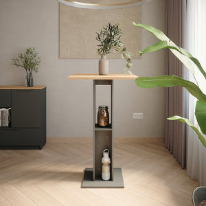 Vicco Tavolo da bar Quercia dorata/antracite 65 x 65 cm