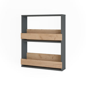 Vicco Portabicchieri da vino Quercia dorata/antracite 60 x 72 cm