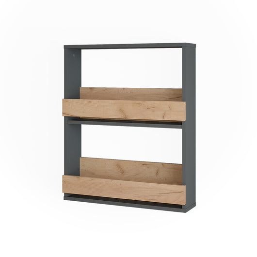 Vicco Portabicchieri da vino Quercia dorata/antracite 60 x 72 cm