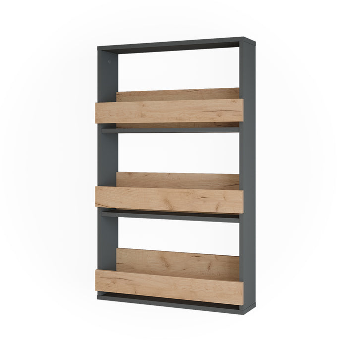 Vicco Portabicchieri da vino Quercia dorata/antracite 60 x 98 cm