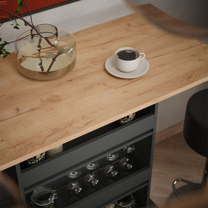 Vicco tavolo bar con sgabelli GKO/ANT 110 x 55 cm con 2 sgabelli da bar