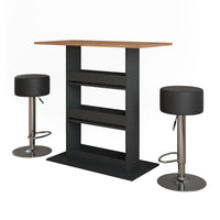 Vicco tavolo bar con sgabelli GKO/ANT 110 x 55 cm con 2 sgabelli da bar