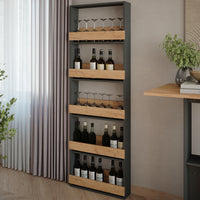 Vicco Portabicchieri da vino Quercia dorata/antracite 60 x 180 cm