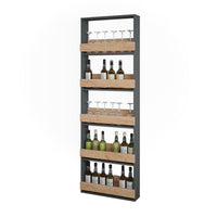 Vicco Portabicchieri da vino Quercia dorata/antracite 60 x 180 cm