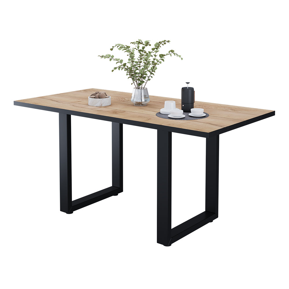 Vicco tavolo da pranzo Rovere nero/oro 160 x 80 cm