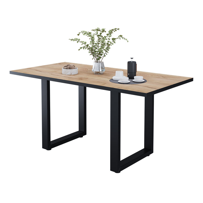 Vicco tavolo da pranzo Rovere nero/oro 160 x 80 cm