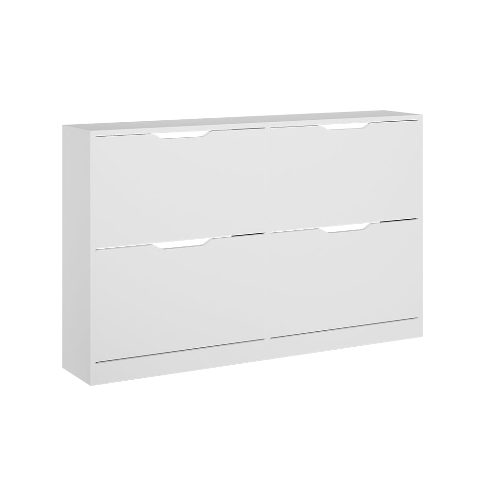 Vicco Scarpiera da ingresso Bianco 116.6 x 72.5 cm con 4 scomparti