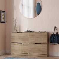 Vicco Scarpiera da ingresso Sonoma 116.6 x 72.5 cm con 4 scomparti