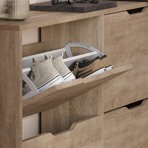 Vicco Scarpiera da ingresso Sonoma 116.6 x 72.5 cm con 4 scomparti