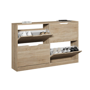 Vicco Scarpiera da ingresso Sonoma 116.6 x 72.5 cm con 4 scomparti