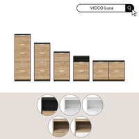 Vicco Scarpiera da ingresso Sonoma 116.6 x 72.5 cm con 4 scomparti