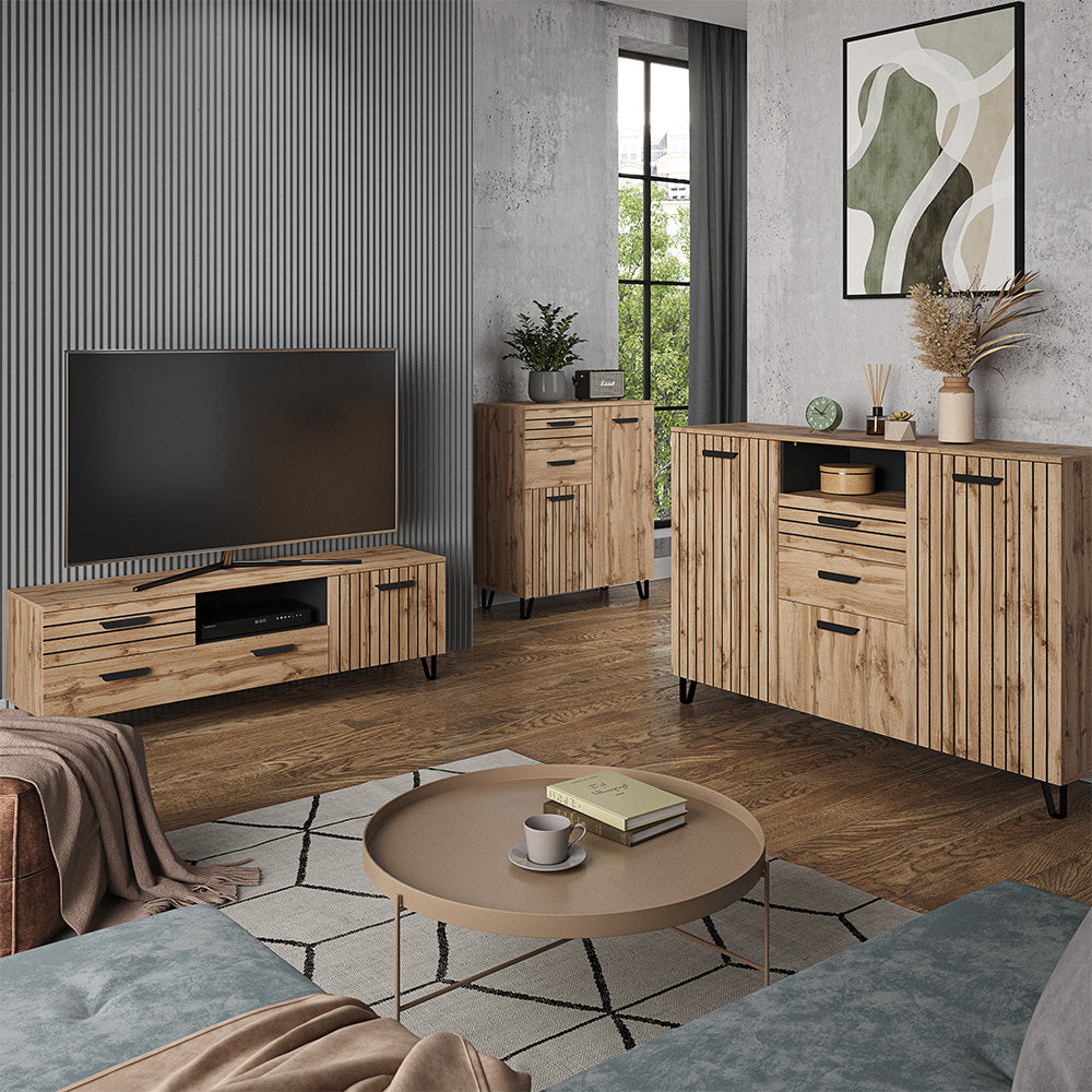 Vicco Armadio da ingresso Quercia Wotan 100 x 142 cm