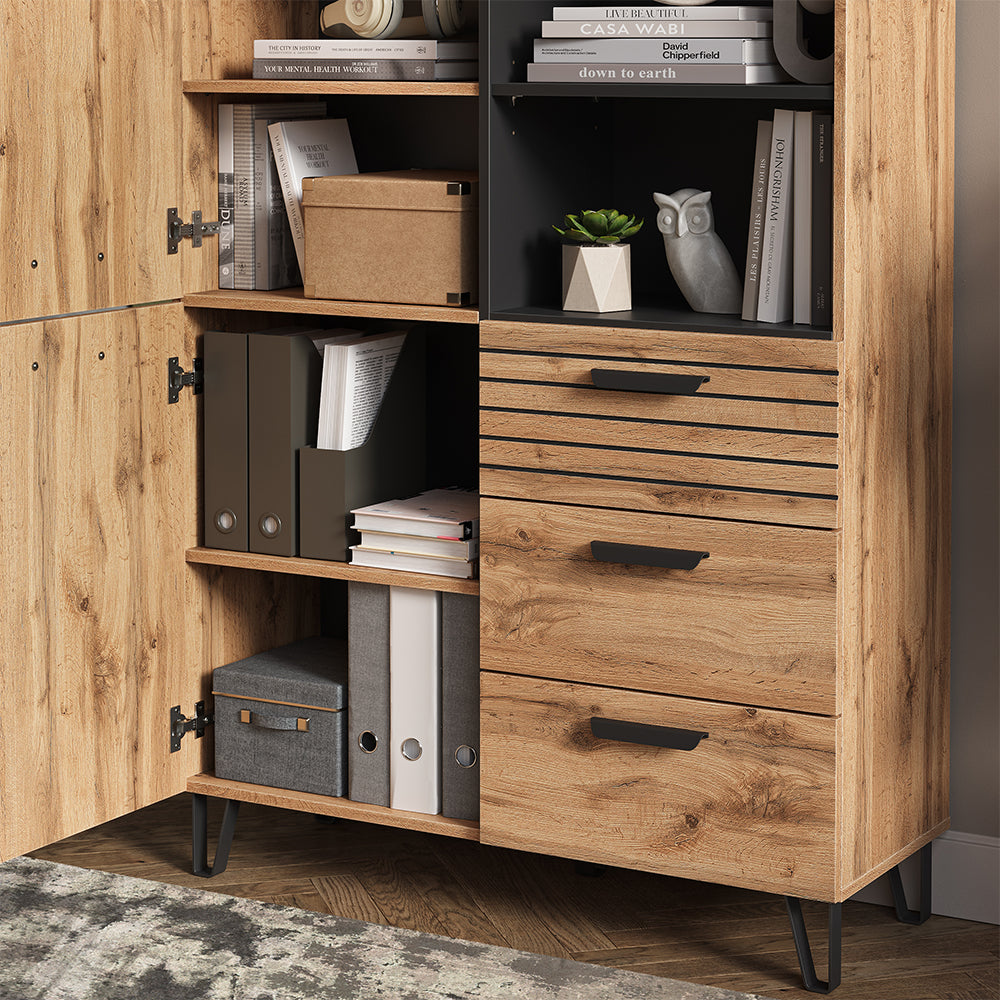 Vicco Armadio da ingresso Quercia Wotan 100 x 142 cm