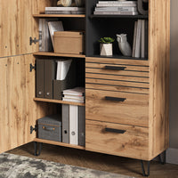 Vicco Armadio da ingresso Quercia Wotan 100 x 142 cm