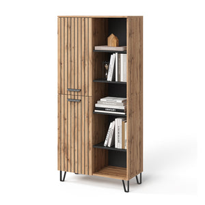 Vicco Appendiabiti Quercia Wotan 80 x 172 cm con 5 scomparti