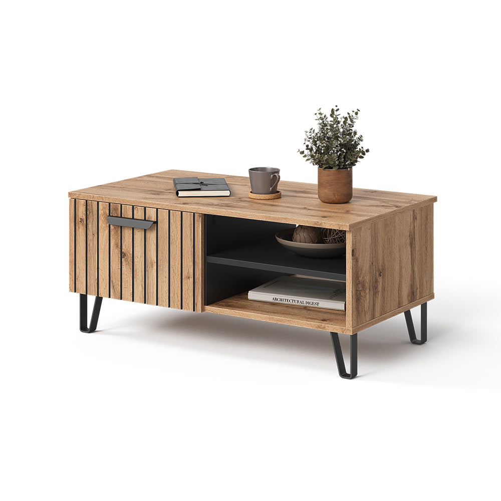 Vicco Tavolino da salotto Quercia Wotan 90 x 50 cm