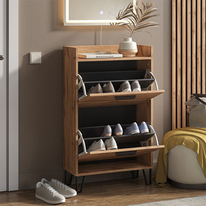 Vicco Scarpiera Quercia Wotan 59.8 x 100 cm con 2 scomparti