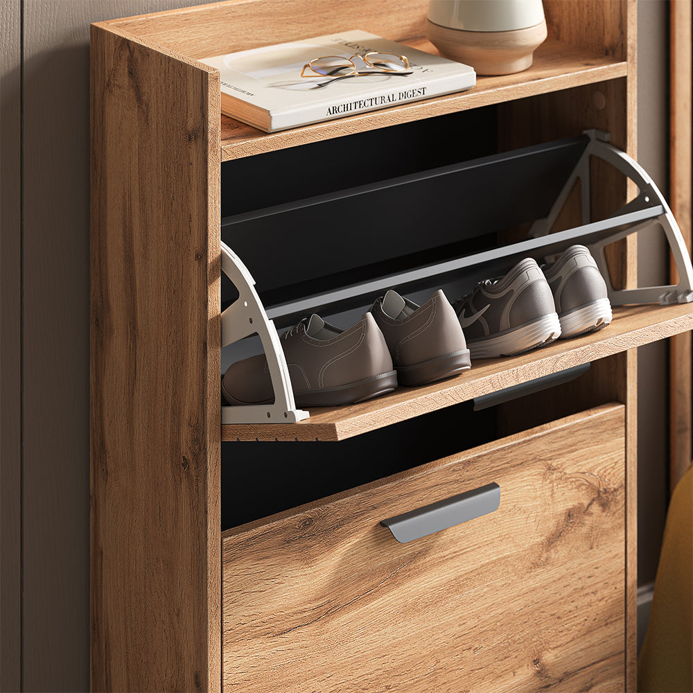 Vicco Scarpiera Quercia Wotan 59.8 x 100 cm con 2 scomparti