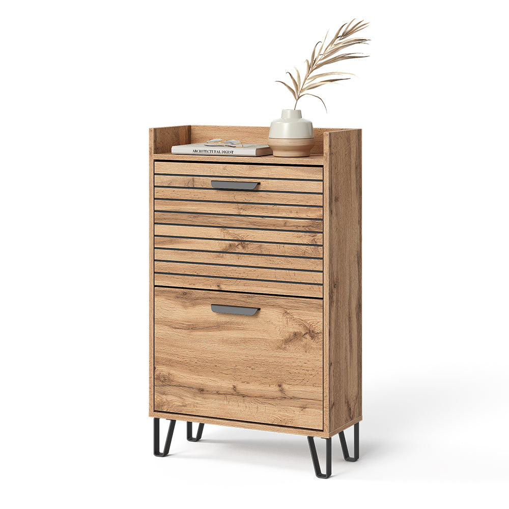 Vicco Scarpiera Quercia Wotan 59.8 x 100 cm con 2 scomparti