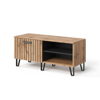 Vicco Panca scarpiera da ingresso Quercia Wotan 100 x 45 cm