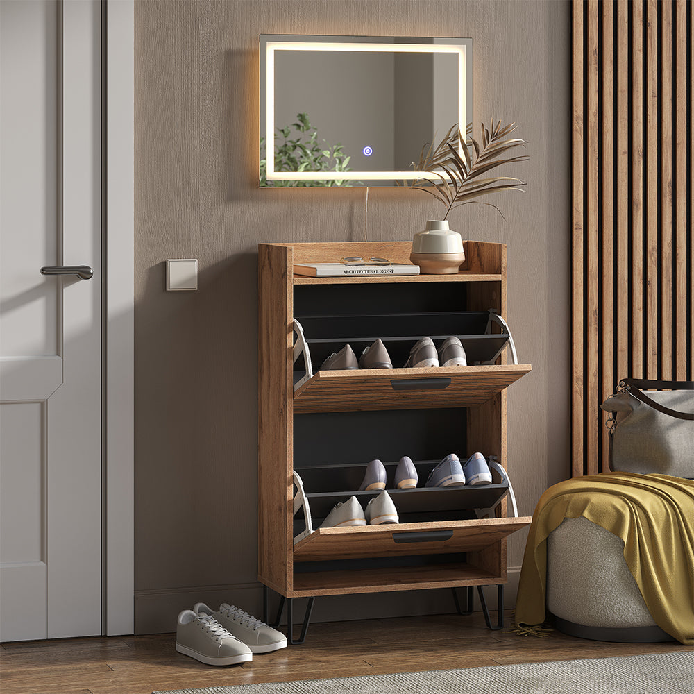 Vicco Armadio da ingresso Quercia Wotan 59.8 x 100 cm 2 parti