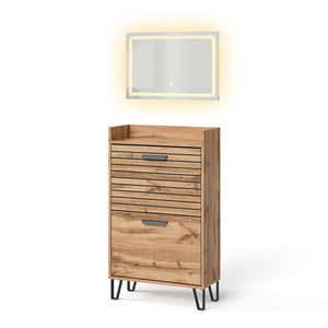 Vicco Armadio da ingresso Quercia Wotan 59.8 x 100 cm 2 parti