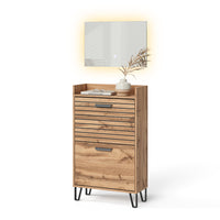 Vicco Armadio da ingresso Quercia Wotan 59.8 x 100 cm 2 parti