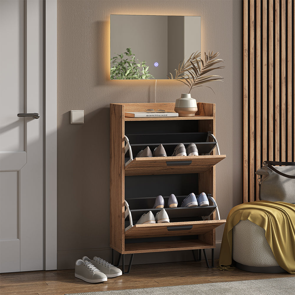 Vicco Armadio da ingresso Quercia Wotan 59.8 x 100 cm 2 parti