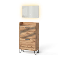 Vicco Armadio da ingresso Quercia Wotan 59.8 x 100 cm 2 parti