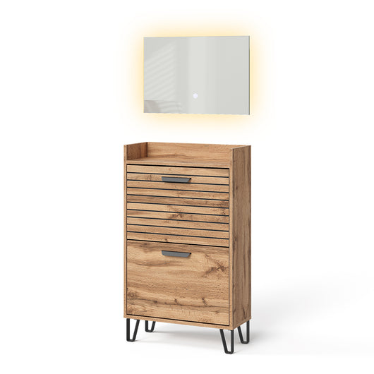 Vicco Armadio da ingresso Quercia Wotan 59.8 x 100 cm 2 parti