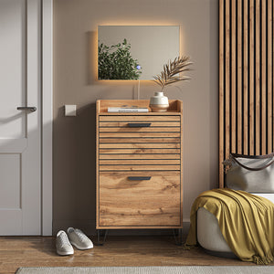 Vicco Armadio da ingresso Quercia Wotan 59.8 x 100 cm 2 parti